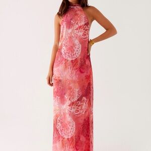 Peppermayo Pink Floral Maxi Dress